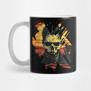 apocalyptic skull design Mug